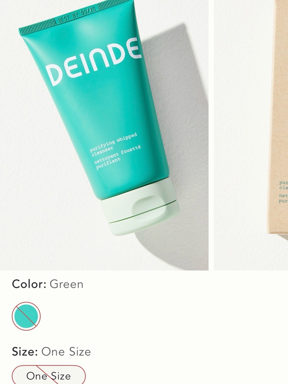 Deinde Purifying Whipped Cleanser — Green